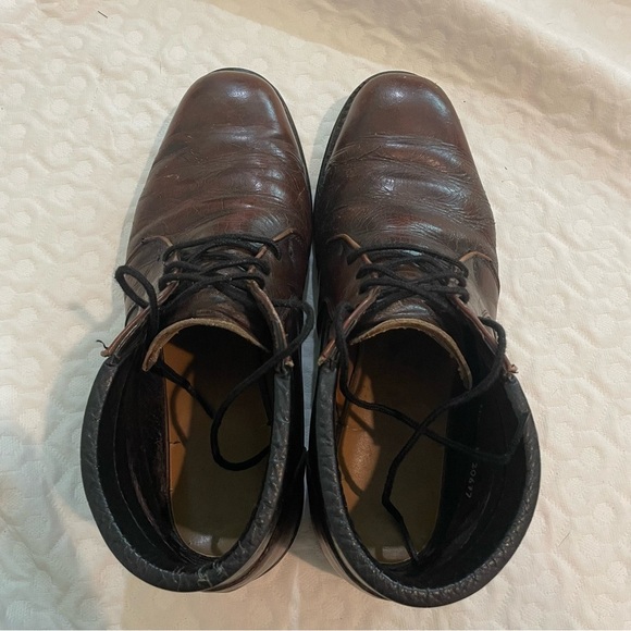 Vtg Mason USA Mens Sz 8.5 D Leather Work Ankle Lace Up Chukka Boots FAIR No Slip - Picture 8 of 13